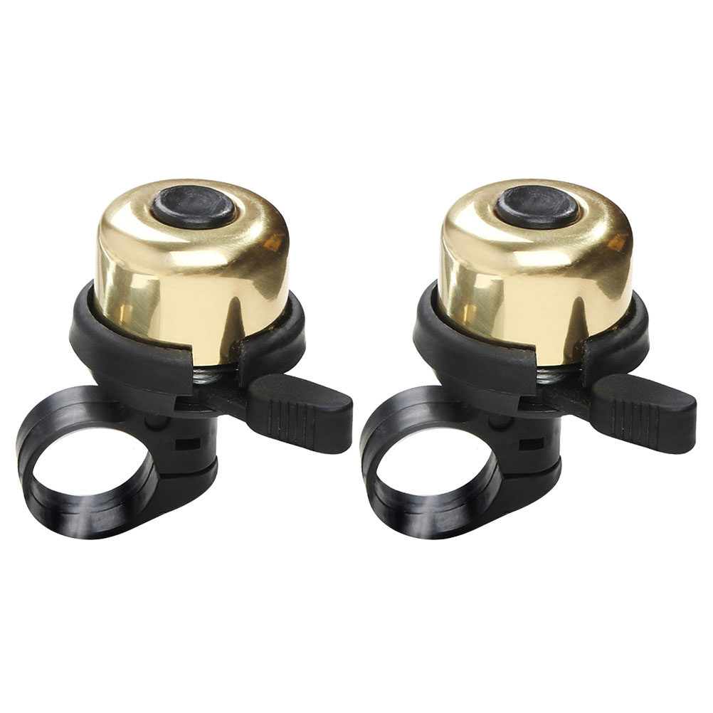 Road Cycling Essential Gear - 2Pcs Loud Mini Bike Bell Copper