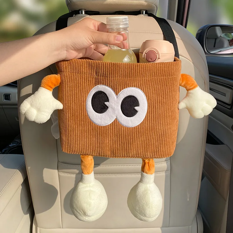 Water Bottle Holder - Car Trash Can Bin Cartoon Eye