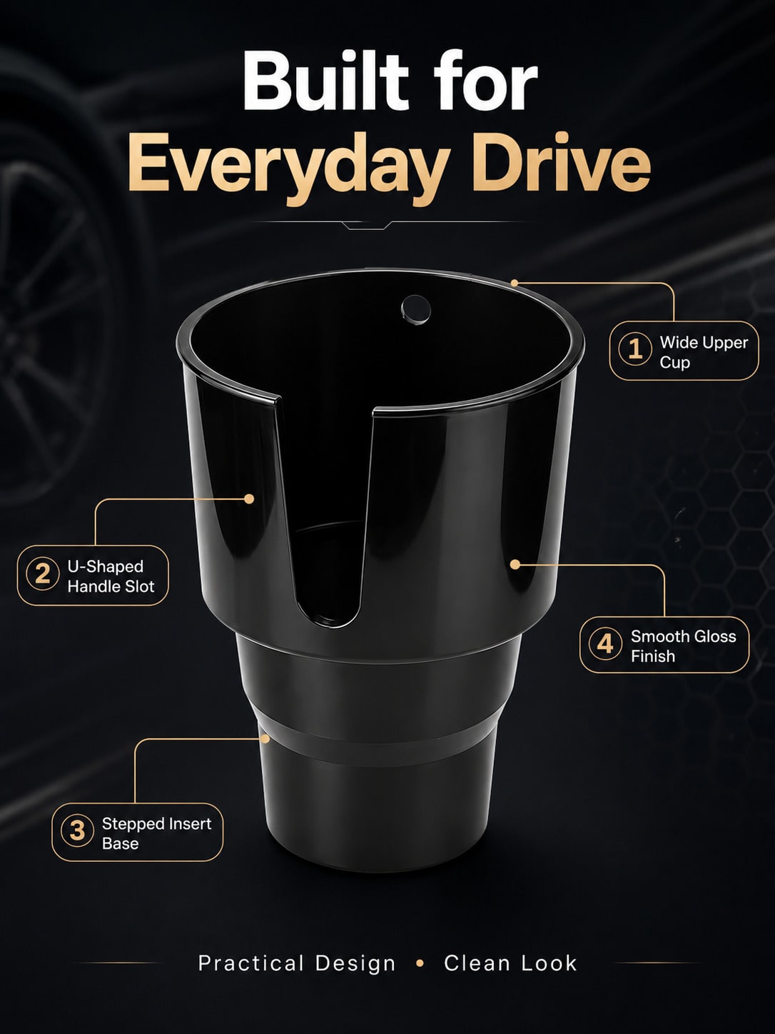 Car Cup Holder Expander Adapte - Water Bottle Holder recension och pris