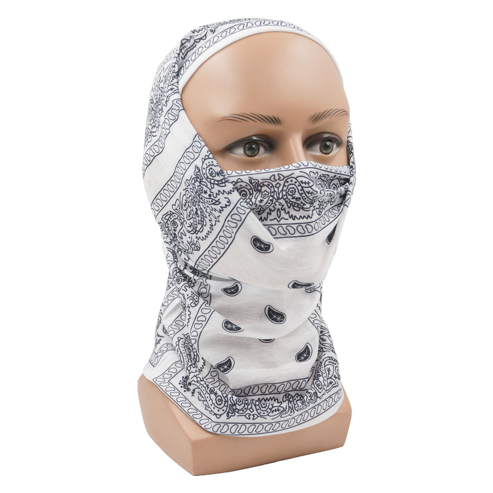 White Paisley Neck Gater Tube  - Cycling Gear Women recension och pris