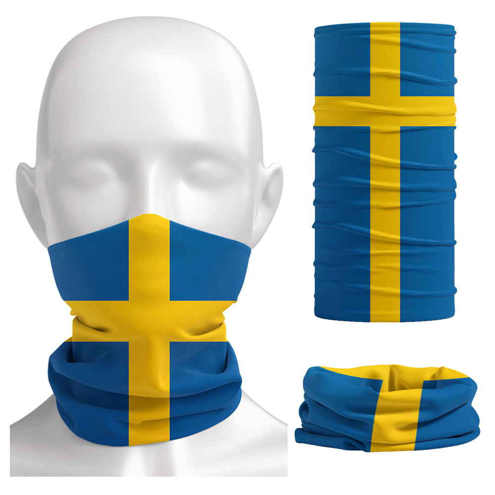 Sweden Flag Printed Bandana He - Cycling Gear Women recension och pris