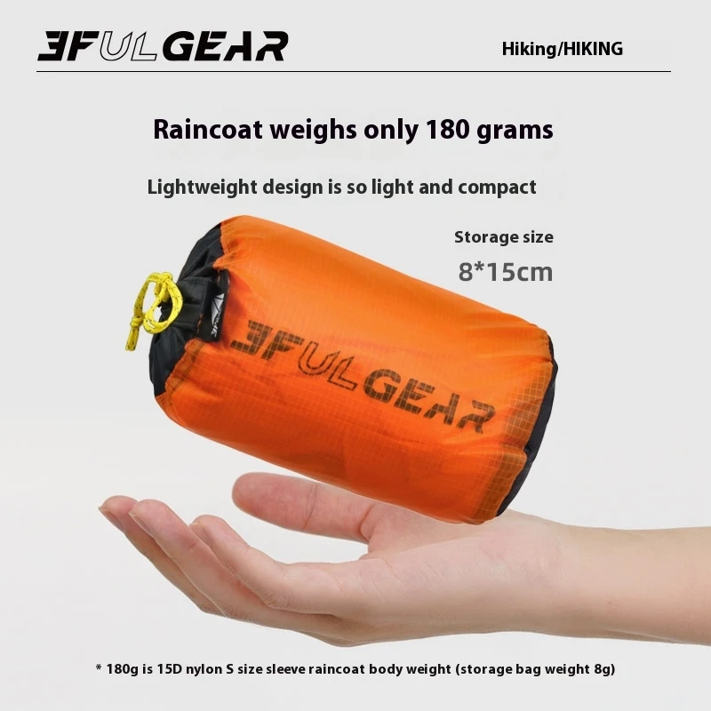 3F UL GEAR Zipper Raincoat 15D - Cycling Gear Ladies recension och pris