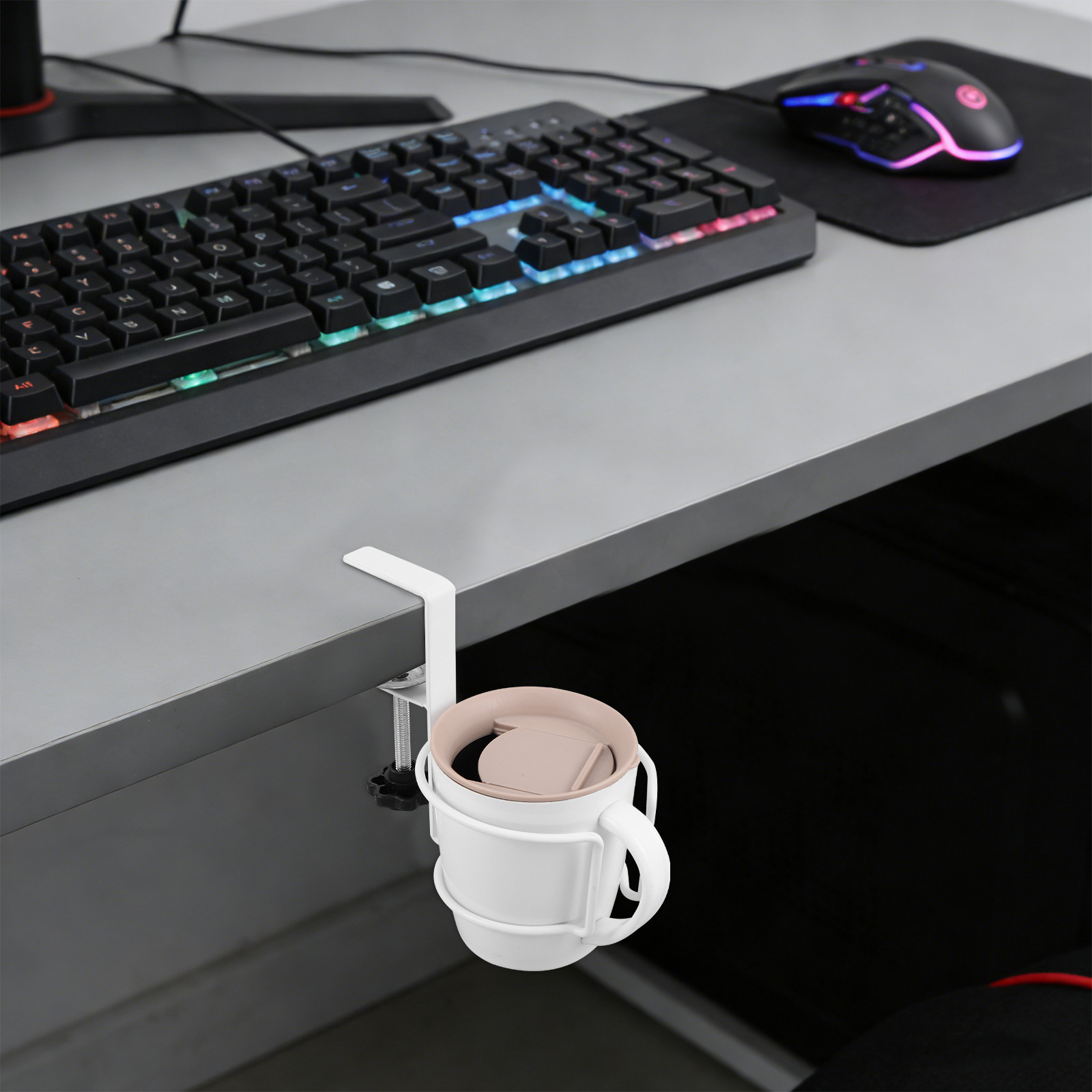 Desk Cup Holder Black Clamp Si - Water Bottle Holder recension och pris