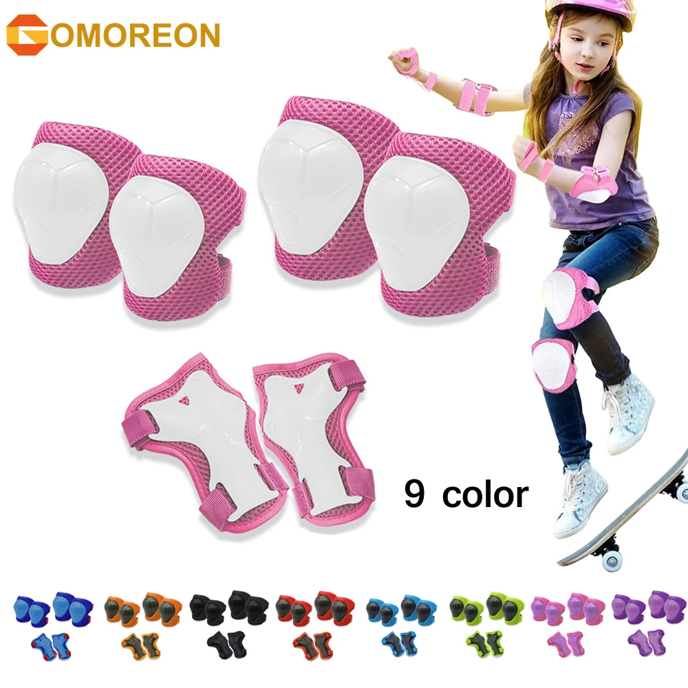 GOMOREON 6Pcs/Set Kids Knee Pa - Cycling Protective Gear For Kids recension och pris