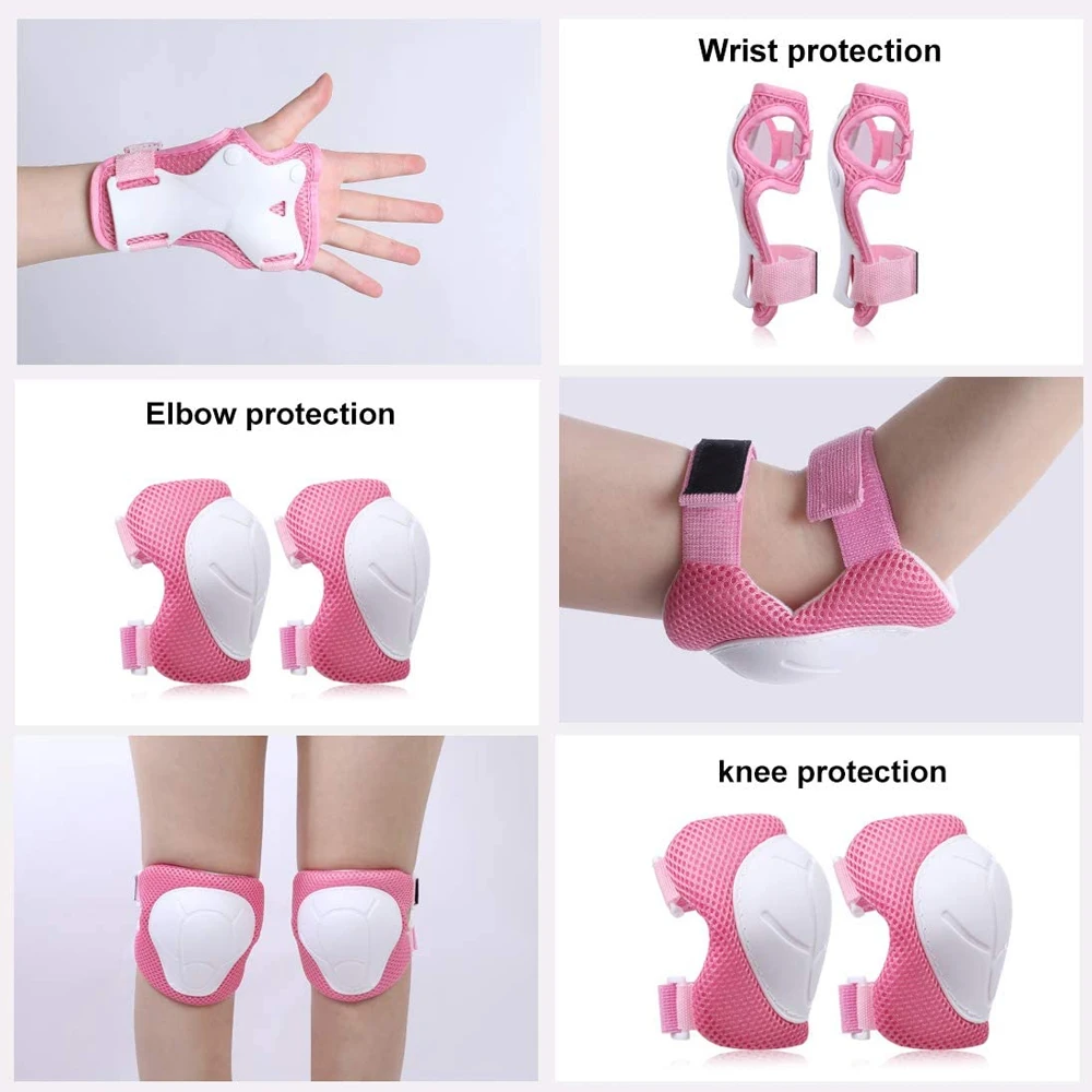 GOMOREON 6Pcs/Set Kids Knee Pa - Cycling Protective Gear For Kids recension och pris