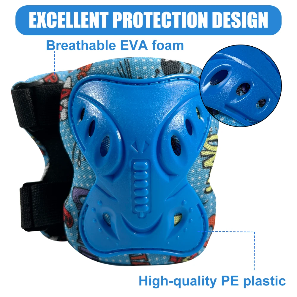 6Pcs Kids 3-12 Years Knee Elbo - Cycling Protective Gear For Kids recension och pris